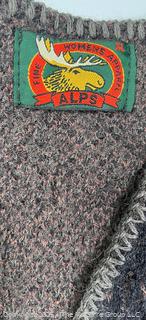 Alps Women's Moose Theme Knit Vest