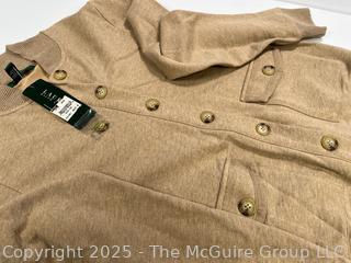 Women's Ralph Lauren Brown Button Up Cardigan Sweater. Size Medium, New with Tag.