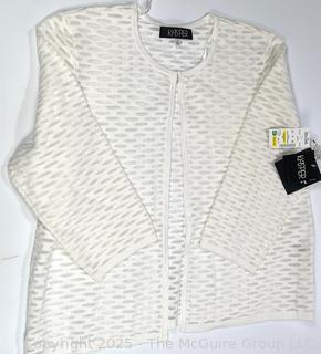 Women's Kasper White, Light Jacket. Size XL, New with Tag.
