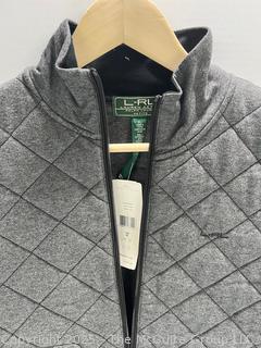 Women's Ralph Lauren Grey Quilted Jacket. Petite Large, New with Tags.