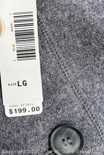 Women's Pendleton Grey Shawl Collar Cardigan Sweater Jacket. Size Large, New with Tags.