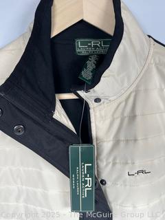 Women's Ralph Lauren Active Black & White Quilted Jacket. Size 1X, New with Tag.