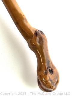 Three (3) Canes, Walking Sticks and Converted Umbrella,Plus a Brass Cane Top.