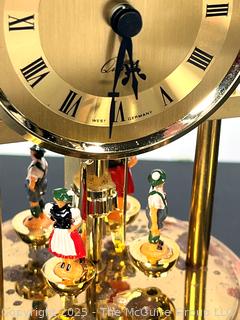 Two (2) Mantel Clocks (Untested) and Laser Cut Crystal Paperweight