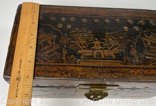 Chinese Camphor Wood Chest. 12"w x 6"d x 6"t