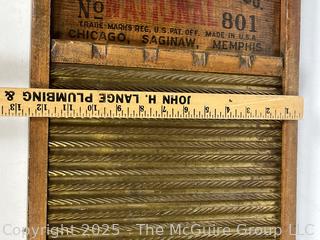 Antique Washboard: NATIONAL Washboard Co. ~12x24"