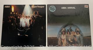 Two (2) Vinyl LP Record Albums: ABBA