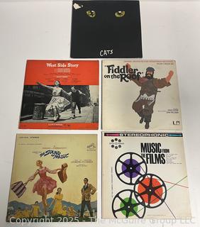 Five (5) Vinyl LP Record Albums Show Tunes