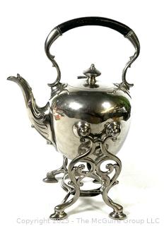 James Dixon & Sons Sheffield Silver Plated Tilting Teapot on Stand