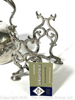 James Dixon & Sons Sheffield Silver Plated Tilting Teapot on Stand