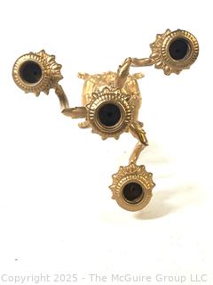 Four (4) Light Gilt Rococo Candlestick