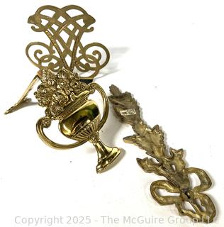 Three (3) Brass Metal Decorative Items