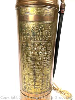 Buffalo Copper and Brass Fire Extinguisher Table Lamp