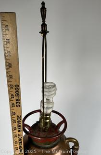 Buffalo Copper and Brass Fire Extinguisher Table Lamp