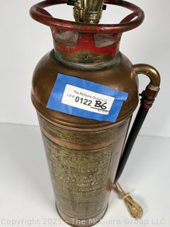 Buffalo Copper and Brass Fire Extinguisher Table Lamp