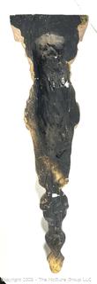 Gilt Painted Archetectural Plaster Wall Pediment with Woman's Face