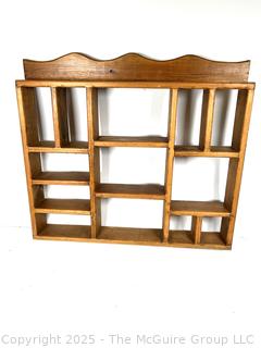 Wooden Wall Mount Curio Display Case