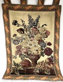 Floral Bouquet Wall Tapestry. 29" x 44"