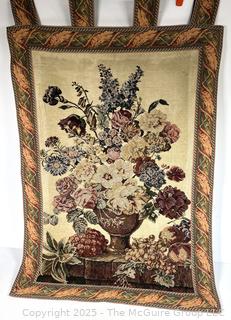 Floral Bouquet Wall Tapestry. 29" x 44"