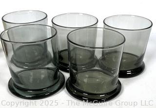Set of Mid Century Smokey Glassware