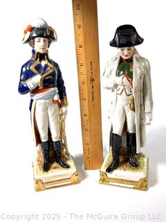 Two (2) Scheibe-Alsbach German  Napoleonic Porcelain Figurine