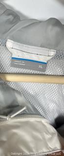 Women's White Arcadia Rain Jacket by Columbia, X Large. New with Tags