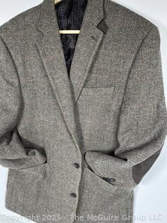 Tweed Jacket with Suede Elbow Patches by Joseph Abboud.
