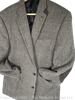 Tweed Jacket with Suede Elbow Patches by Joseph Abboud.