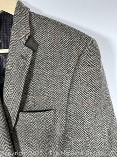 Tweed Jacket with Suede Elbow Patches by Joseph Abboud.