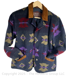Women's Southwestern Print Barn Jacket by Woolrich, Medium.