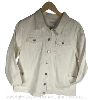 Women's White Jean Jacket by Peck & Peck