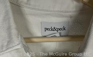 Women's White Jean Jacket by Peck & Peck