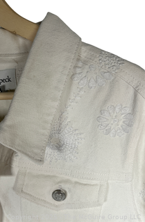 Women's White Jean Jacket by Peck & Peck