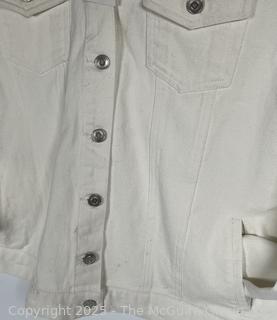 Women's White Jean Jacket by Peck & Peck
