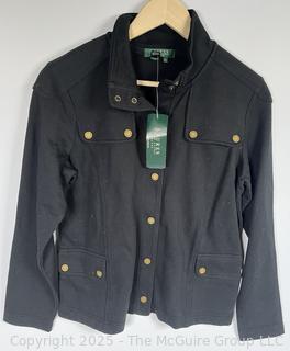 Women's Black Jacket by Ralph Lauren, Medium. New with Tags
