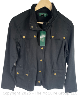 Women's Black Jacket by Ralph Lauren, Medium. New with Tags