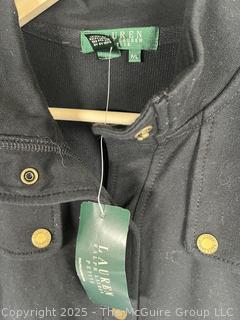 Women's Black Jacket by Ralph Lauren, Medium. New with Tags