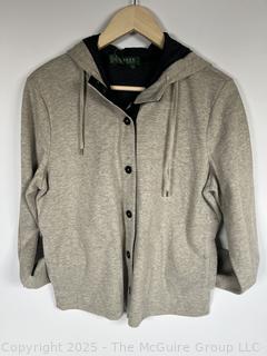 Women's Beige Knit Jacket by Ralph Lauren, Large. New with Tags