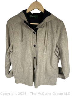 Women's Beige Knit Jacket by Ralph Lauren, Large. New with Tags