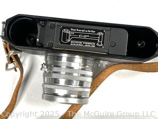 Canon 1950s 35mm <EP> Range-Finder Film Camera (untested) with Original Leather Case