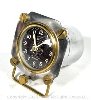 Aviation Altimeter in Aluminum Casing. Measures 5" Square x 6". 