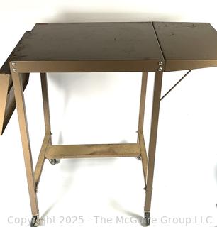 Mid Century Metal Typing Table 