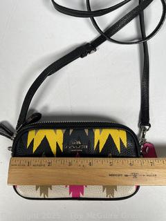 Coach Hawk Feathers Crossbody Mini Handbag. New, Without Tags.