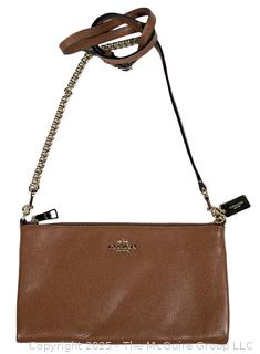 Coach Saddle Brown Kylie Crossbody Handbag, New With Tag.