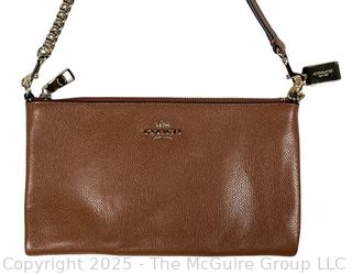 Coach Saddle Brown Kylie Crossbody Handbag, New With Tag.