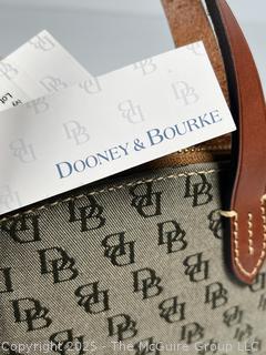 Dooney & Bourke Greta Ruby Signature Satchel Handbag with Strap, New With Tag