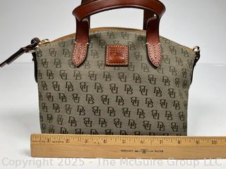 Dooney & Bourke Greta Ruby Signature Satchel Handbag with Strap, New With Tag