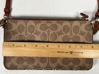 Coach Signature Pop Up Crossbody Wallet Handbag, New Without Tag
