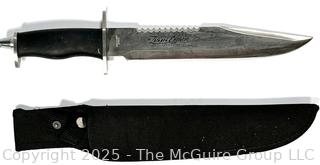 Zachary Crockett Signature Series Hunting knife VTG 11" LONG BLADE