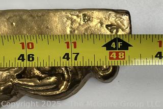 Composite Reproduction of French Ormolu Furniture Pediment. Cherubs. Measures 48" W